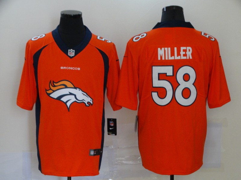 Men Denver Broncos #58 Miller orange Nike Vapor Untouchable Limited Player NFL fashion Jerseys 9